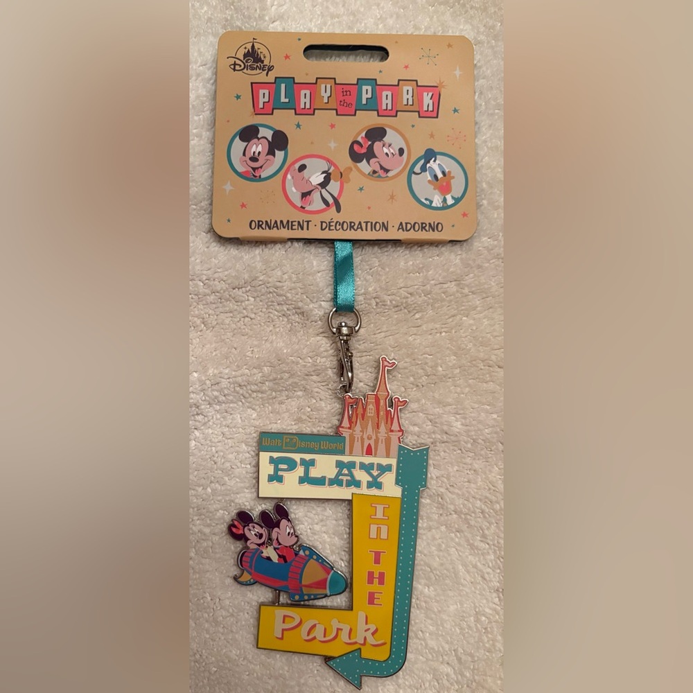 Disney Play in the Park Ornament with Red and Blue Accents